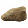 Flat cap in hounds tooth | brown plaid