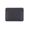 Woolly leather half wallet (Black)